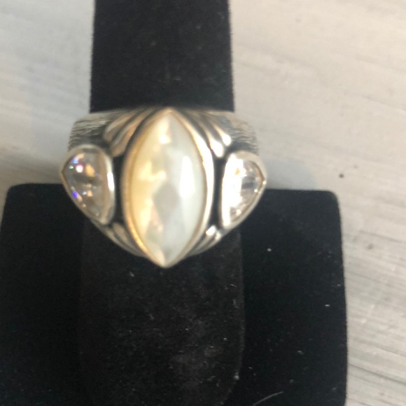 COPY - Mother of pearl/CZ’s Silpada ring - Picture 1 of 2